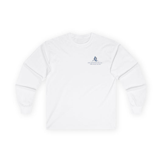 Long Sleeve Tee — AMC Remodeling LLC Logo Work Shirt